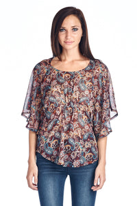 Women's Printed Chiffon Blouse