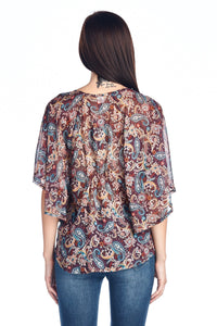 Women's Printed Chiffon Blouse