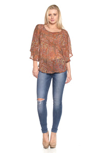 Women's Printed Chiffon Blouse