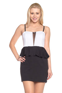 Women's Strapless Peplum Dress