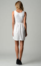 Women's Belted Fit & Flare Lace Dress