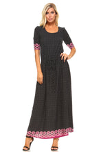 Women's Printed Hatchi Maxi Dress