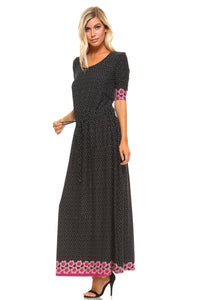 Women's Printed Hatchi Maxi Dress