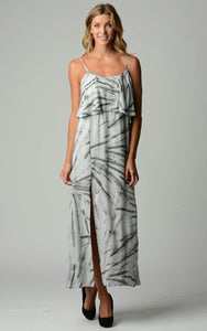 Women's Printed Tie Dye Maxi Dress