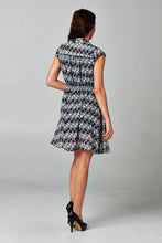 Women's Printed Tie Neck Dress