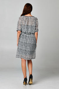 Women's Printed Chiffon Dress