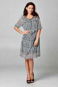 Women's Printed Chiffon Dress