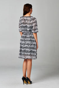 Women's Printed Chiffon Dress