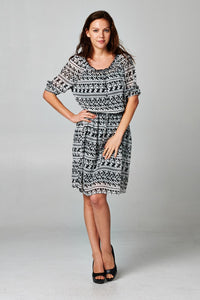 Women's Printed Chiffon Dress