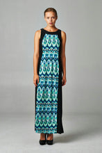 Women's Sleeveless Color Block Maxi Dress