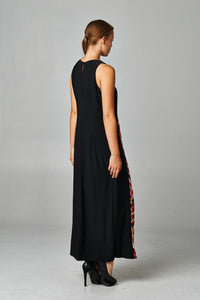 Women's Sleeveless Color Block Maxi Dress