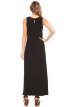 Women's Sleeveless Color Block Maxi Dress