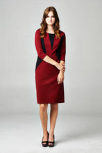 Women's Ponte Colorblock Sheath Dress