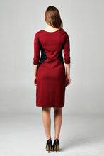 Women's Ponte Colorblock Sheath Dress