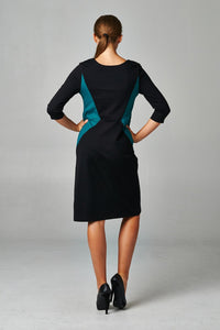 Women's Ponte Colorblock Sheath Dress