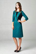 Women's Ponte Colorblock Sheath Dress