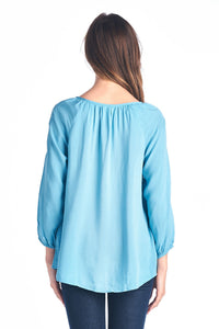 Women's Tassel Tie Loose Top