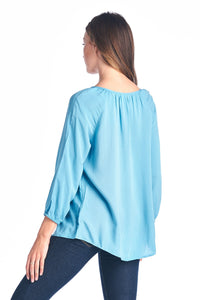 Women's Tassel Tie Loose Top