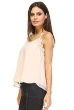 Women's Embroider Detail Halter Tank