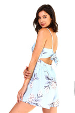 Women's Floral Cut-Out Sleeveless Romper