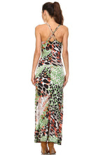 Women's Double Strap Cross-Back Maxi Tank Dress