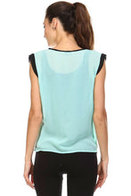 Women's Sleeveless Woven Surplice Top