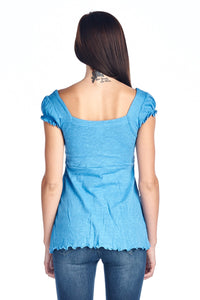 Women's Flutter Sleeve Top