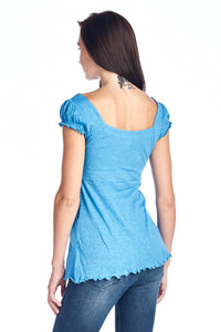 Women's Flutter Sleeve Top