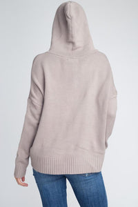 Women's Knit Pullover Hooded Sweater