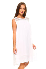 Women's Crochet Sleeveless Tunic Dress