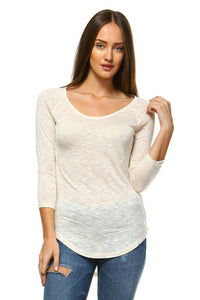 Women's Long Sleeve Round Neck Top