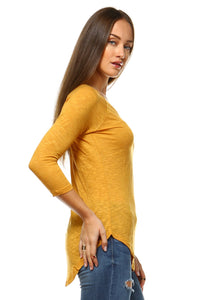 Women's Long Sleeve Round Neck Top