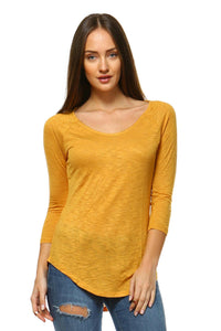 Women's Long Sleeve Round Neck Top