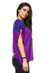 Women's Violet Patterned Top