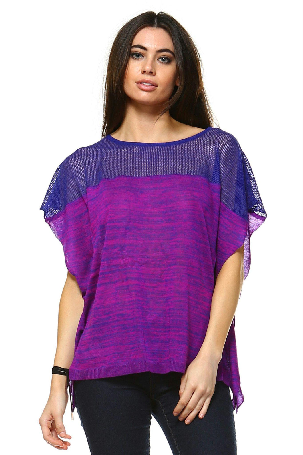 Women's Violet Patterned Top