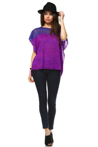 Women's Violet Patterned Top