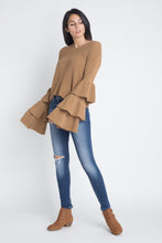 Women's Layered Bell Sleeve Sweater