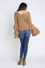 Women's Layered Bell Sleeve Sweater