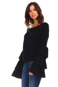 Women's Layered Bell Sleeve Sweater