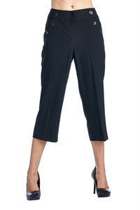 Larry Levine Stretch Capris