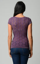 Women's Textured Knit Stretch Glitter Top