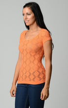 Women's Textured Knit Stretch Glitter Top