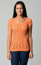 Women's Textured Knit Stretch Glitter Top