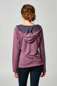 Women's Long Sleeve Hoodie with Welt Pockets