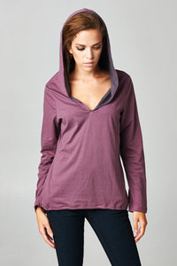 Women's Long Sleeve Hoodie with Welt Pockets