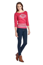 Urban Love Long Sleeve Open Tie Back Screened Top