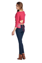 Urban Love Long Sleeve Open Tie Back Screened Top