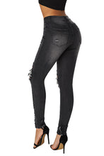 Black Destroyed Skinny Jeans