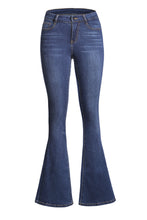 Medium Blue Wash Vintage Wide Leg Jeans