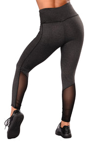 Active Shadow Insert Mesh Cut out Leggings